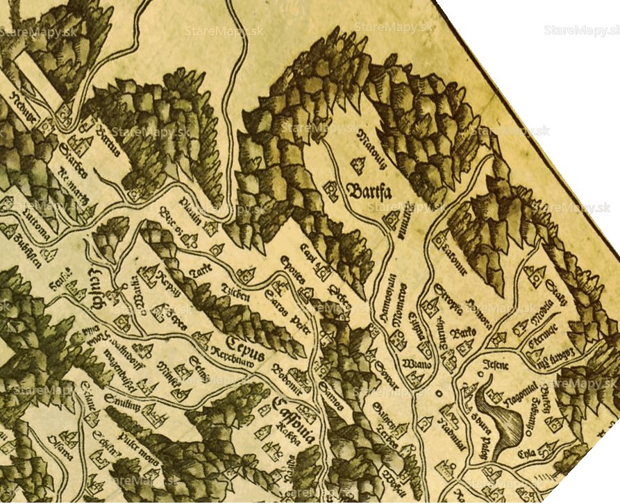 Historická mapa 1513